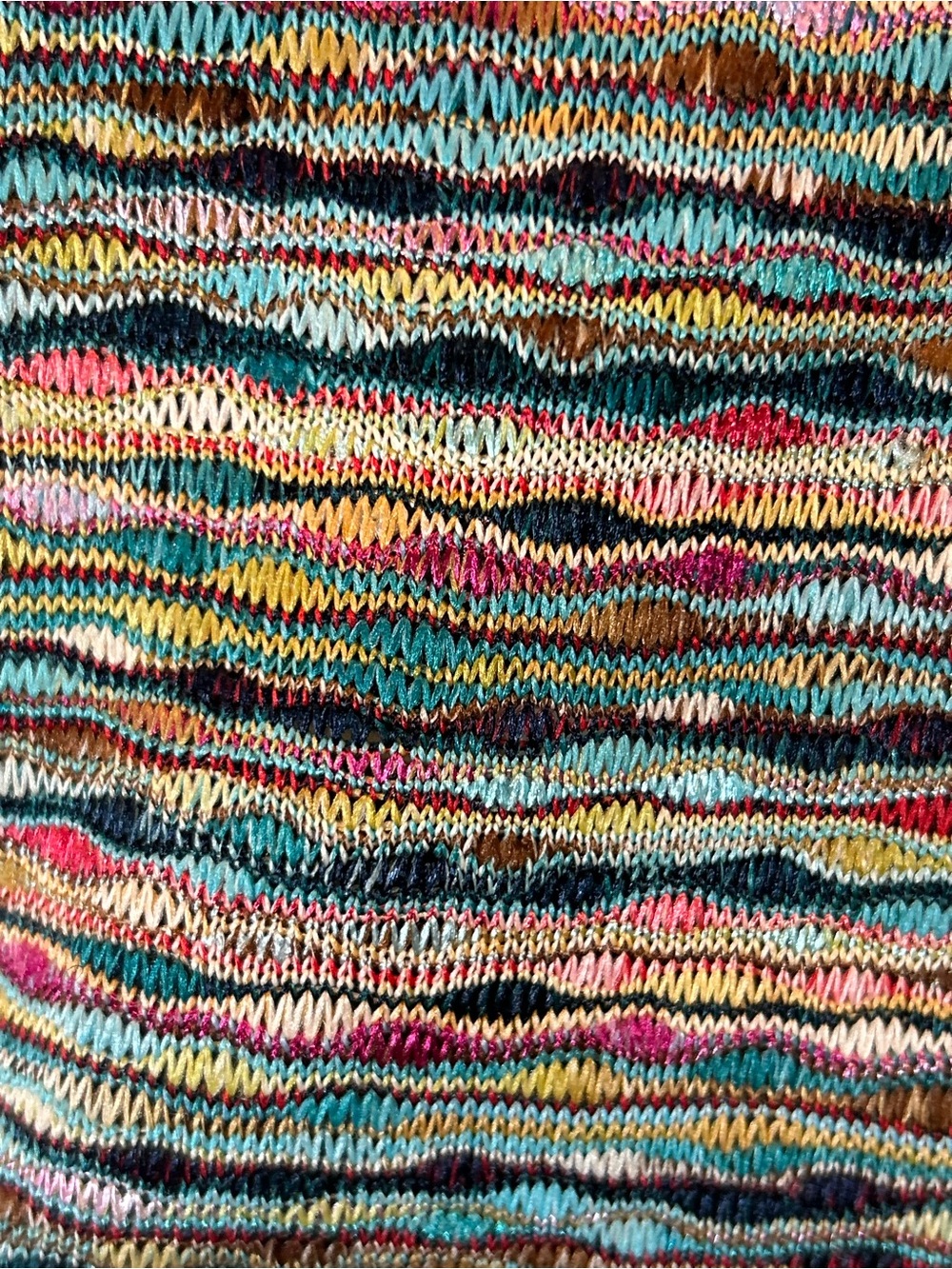 Alfred Dunner Multicolor Striped Knit Long Sleeve Tee
